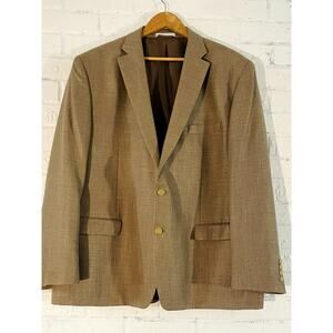 LAUREN Ralph Lauren Men’s Sport Coat Blazer 50R Tan Beige Textured Lined